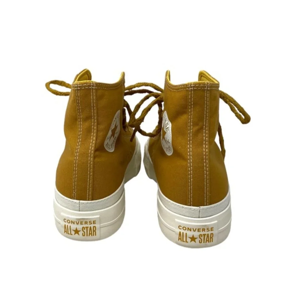 Converse Ctas Lift Platform Sneakers Women's High Top Burnt Honey Casual A04363F